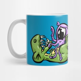 Dinosaur and Octopus Tickling Time Mug